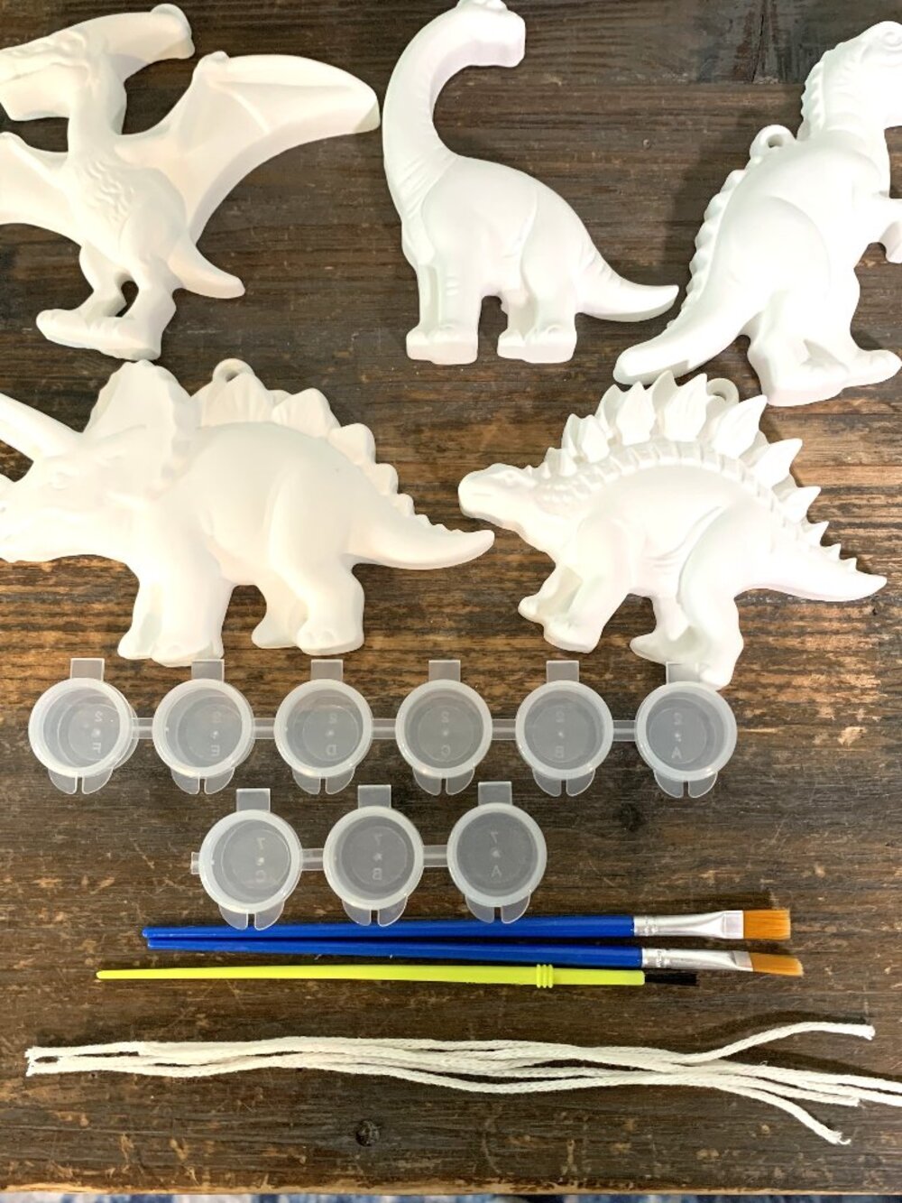 Handmade Paint Your Own Dino Set-Set #1